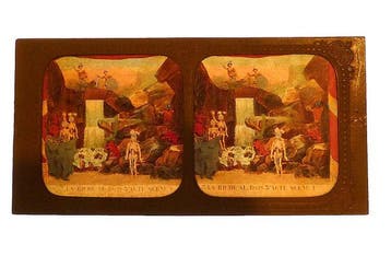Diablerie tissue stereoview by publisher Adolphe Block - La