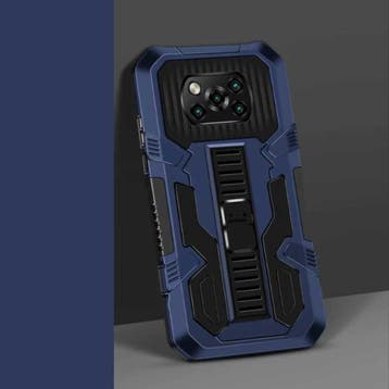 Xiaomi Poco X3 Pro - Armor Hoesje met Kickstand en Pop Grip, Verzenden