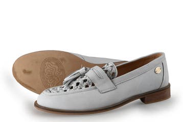 Fred de La Bretoniere Loafers in maat 37 Wit, Verzenden, Wit, Overige typen, Fred de La Bretoniere
