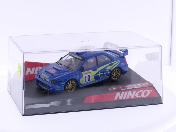 Schaal 1:32 Ninco 50260 Subaru STI WRC Montecarlo 2002..., Hobby en Vrije tijd, Modelauto's | 1:32, Gebruikt, Ophalen of Verzenden