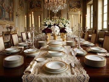 Rosenthal - Tafelservies (45) - Klassieke Roos - Porselein