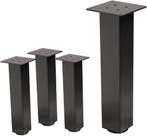 Tafelpoten - Metaal - Set van 4 - 42 cm - Donkergrijs - ML-D, Verzenden, Nieuw