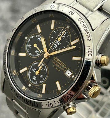 Seiko - Chronograph - Sans prix de réserve - SBTQ043 - Homme, Handtassen en Accessoires, Nieuw
