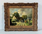 Jan (Johannes) Theuns (1877-1961) - Boerderij met koeien, Antiek en Kunst