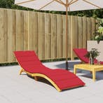 vidaXL Ligbedkussen 200x50x3 cm oxford stof rood, Verzenden, Nieuw