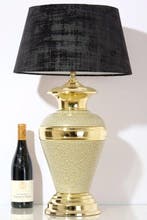 Grote High-End Messing Tafellamp - Jaren 70/80 - Lampe de, Maison & Meubles