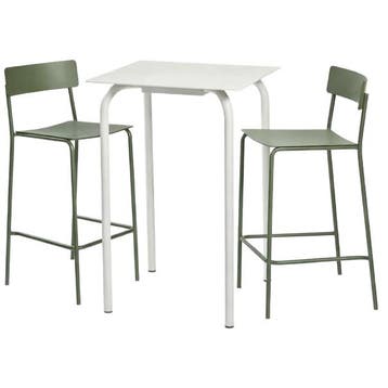 Serax August Tuinset: Bartafel Aluminium Zand + Barstoelen, Verzenden, Tuinset