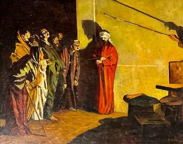 Scuola italiana (XX), firmato G. Morelli - Cristo Deriso, Antiek en Kunst