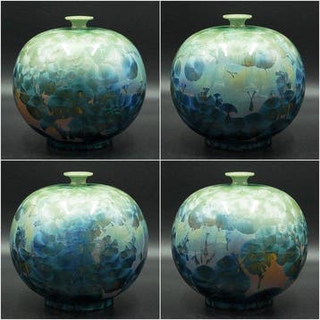 Seisho Kiln () - Vase - Vase Grand Yohen Crystal Glaze -