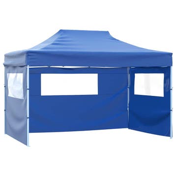 vidaXL Partytent 280 x 410 x 315 cm Blauw Oxford Stof, Verzenden, Nieuw