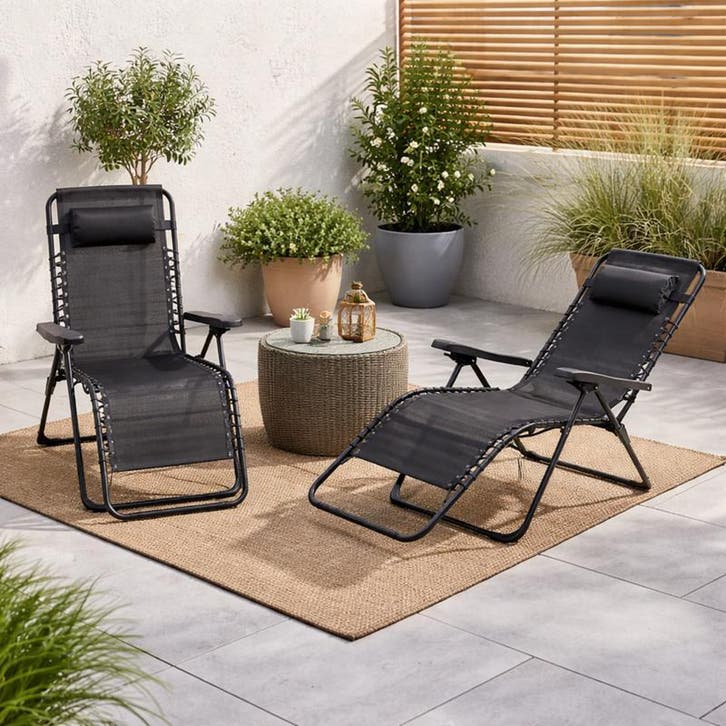 Luxe tuinstoel - set van 2 - 64 x 94,5 x 107,5 cm, Tuin en Terras, Tuinsets en Loungesets, Nieuw, Verzenden