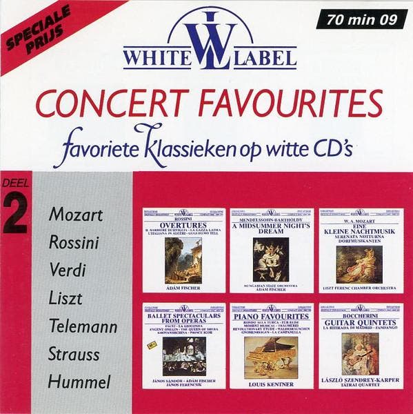 Mozart, Rossini, Verdi, Liszt, Telemann, Strauss, Hummel - C, Cd's en Dvd's, Cd's | Pop, Gebruikt, Verzenden
