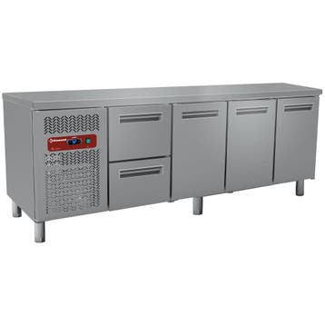 Koelwerkbank | 550L | 3 Deuren + 2 Laden (1/1 GN) |, Verzenden