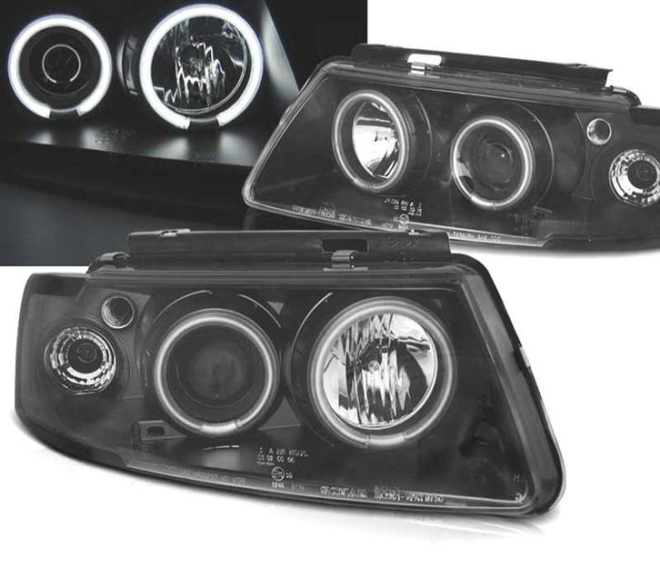 PHARES POUR VOLKSWAGEN VW PASSAT B5 3B 96-00 ANGEL EYES CCFL, Autos : Pièces & Accessoires, Éclairage, Envoi