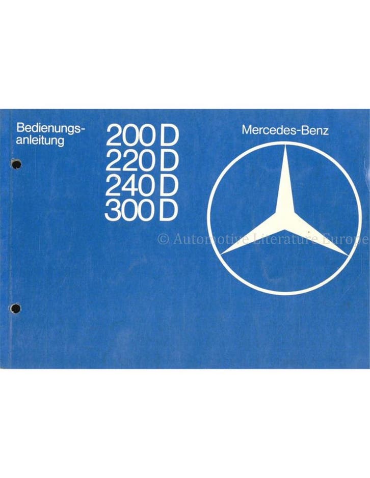 1976 MERCEDES BENZ E KLASSE INSTRUCTIEBOEKJE DUITS, Autos : Divers, Modes d'emploi & Notices d'utilisation