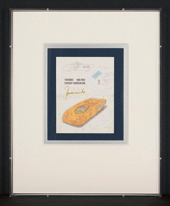 Panamarenko (1940-2019) - Exklusive Set : Signierte Art Card, Antiquités & Art, Antiquités | Autres Antiquités
