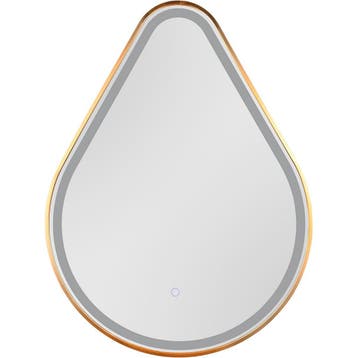 LED Spiegel 60x80cm | 20W | Goud | IP44 | 3000/4000K, Huis en Inrichting, Woonaccessoires | Spiegels, Verzenden, Nieuw