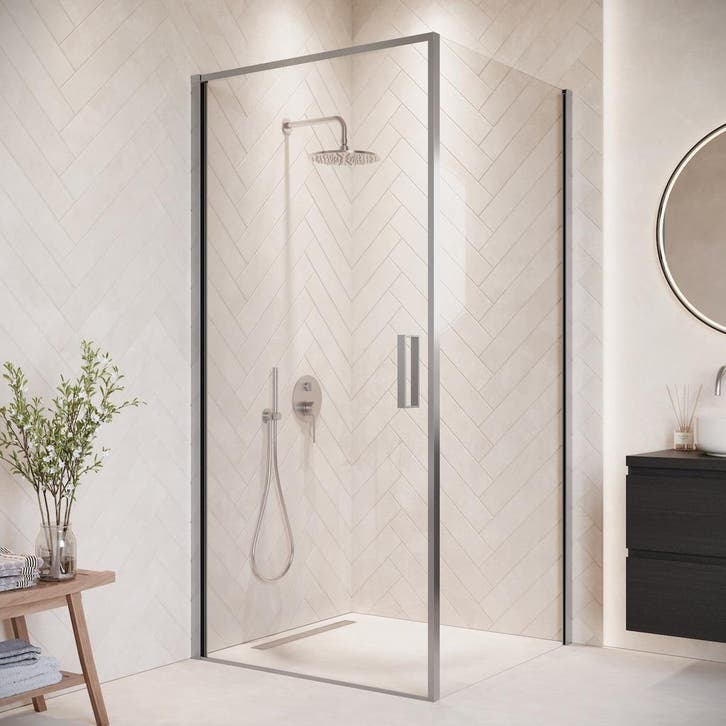 Douchecabine Alava 80 x 80 x 190 cm Chroom, Doe-het-zelf en Bouw, Sanitair, Nieuw, Verzenden