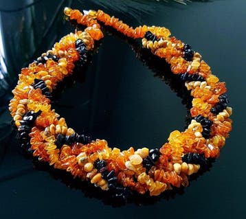 Ambre Collier - Collier rare et unique en ambre balte