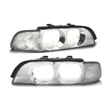 Optique de Phare Pour Bmw E39 95-00 Chromé, Verzenden