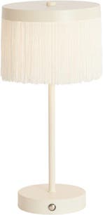 2dekans | Light & Living - tafellamp - Diny - beige crème -, Maison & Meubles, Lampes | Lampes de table, Ophalen of Verzenden