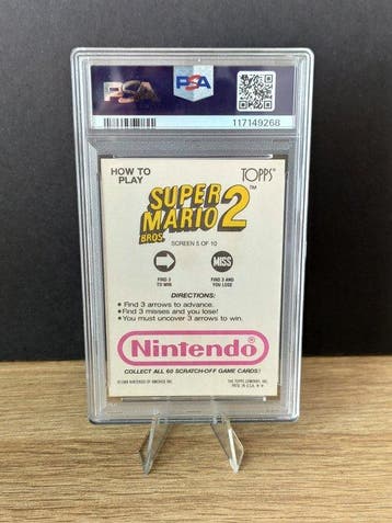 1989 Topps Nintendo Scrath-off - Super Mario Bros 2 - Screen