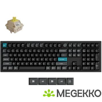 Keychron Q6 Ultra Zwart Silk POM Banana Switch Draadloos, Computers en Software, Verzenden, Nieuw