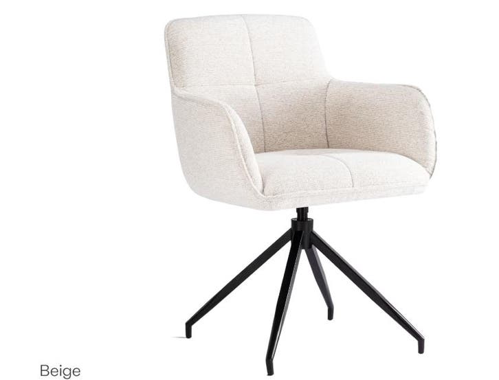 2dekans | Criks Design Draaibare Eetkamerstoel Charly -, Huis en Inrichting, Stoelen, Ophalen of Verzenden