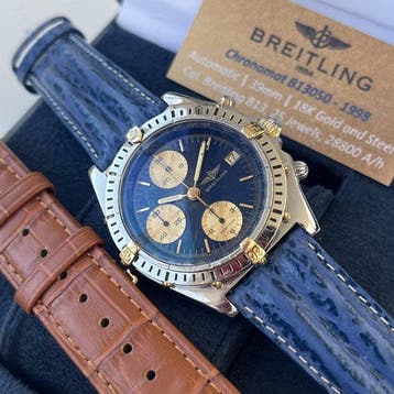 Breitling - Chronomat - B13050 Blue dial - Cal. B13 17, Nieuw