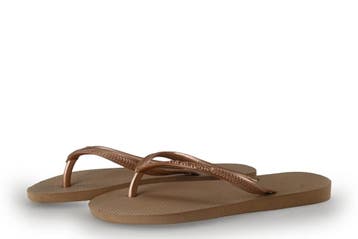 Havaianas Slippers Meisjes in maat 33 Goud, Enfants & Bébés, Vêtements enfant | Chaussures & Chaussettes, Verzenden, Schoenen