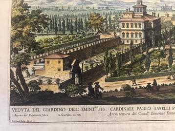 Italië - Rome; Giovanni Battista Falda (1643–1678) - «VEDVTA