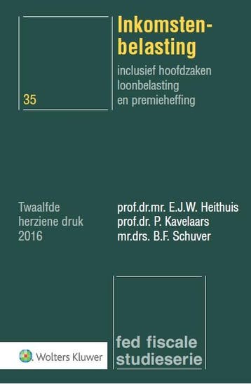 Inkomstenbelasting / Fed fiscale studieserie / 35, Boeken, Verzenden, Gelezen, E.J.W. Heithuis