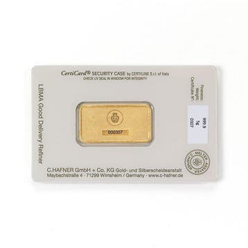 5 grammes - Or - C. Hafner, Germany