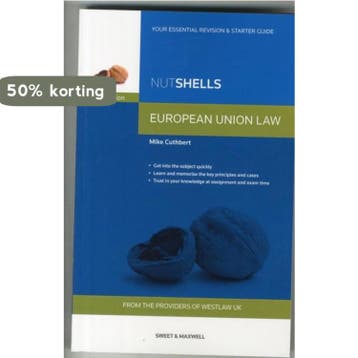 Nutshells European Union Law 9780414035904 Mike Cuthbert, Verzenden, Zo goed als nieuw, Mike Cuthbert