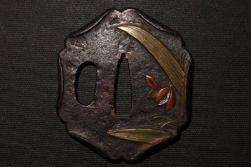 Katana - gesmeed ijzer - C5-883 Akikusa Tsuba - Japan - Edo