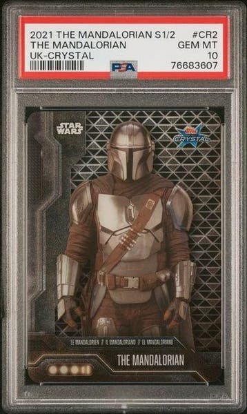 Topps The Mandalorian - 4 Graded card - Star Wars CR1, CR2,, Collections