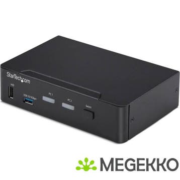 StarTech.com 2-Port DisplayPort KVM Switch, 4K 60Hz, DP 1.2,, Computers en Software, Verzenden, Nieuw