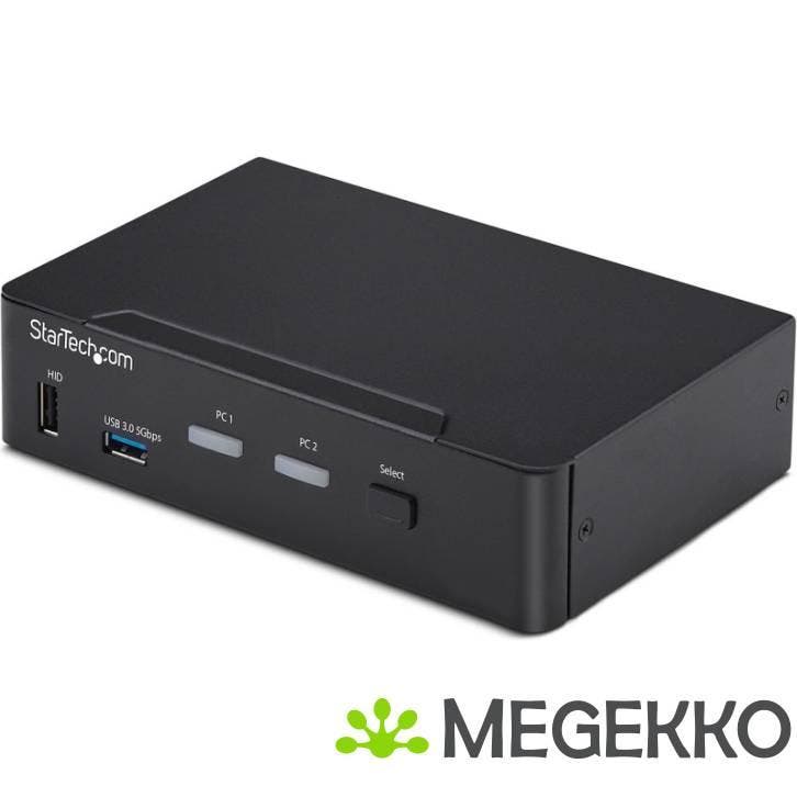 StarTech.com 2-Port DisplayPort KVM Switch, 4K 60Hz, DP 1.2,, Computers en Software, Overige Computers en Software, Nieuw, Verzenden