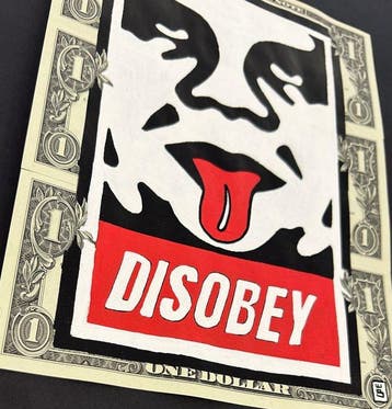 eR.B. -  Disobey  _ STREET ART SUR DOLLARS