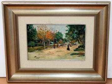 Rafael Aracil Ruescas (1930-2022) - Jardines de Los Viveros, Antiek en Kunst, Kunst | Schilderijen | Klassiek