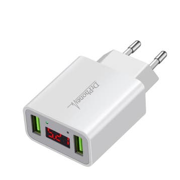 DrPhone Thuislader 2 Poorten USB 2.2A Smart Fast Charge met, Verzenden, Nieuw