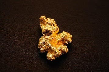 Goud Goud nugget - Hoogte: 8.18 mm - Breedte: 6.37 mm- 0.86