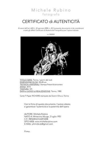 Michele Rubino Bob Marley Last concert in Italy - 28 giugno
