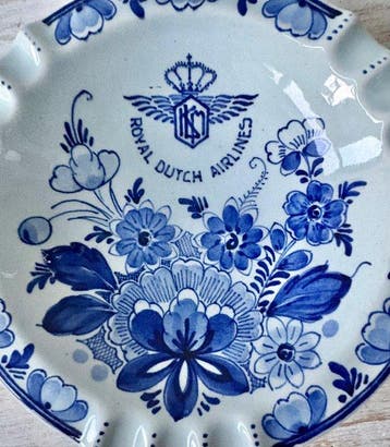 Plateelbakkerij Schoonhoven - Asbak - Keramiek - KLM -