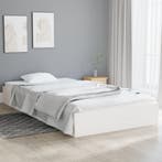 vidaXL Bedframe massief hout wit 100x200 cm, Huis en Inrichting, Slaapkamer | Bedden, Verzenden, Nieuw