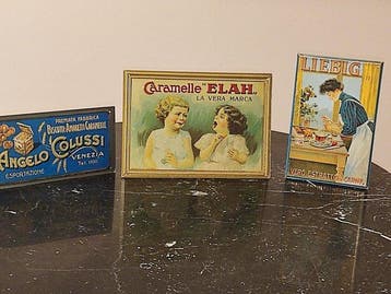 Colussi Bonbons Elah et Liebig - Enseigne publicitaire (3) -, Antiquités & Art