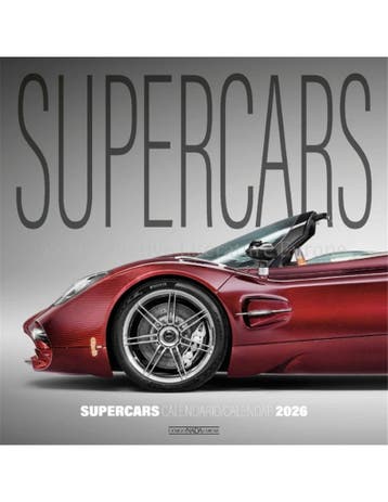 2026 SUPERCARS KALENDER ITALIAANS ENGELS, Nieuw