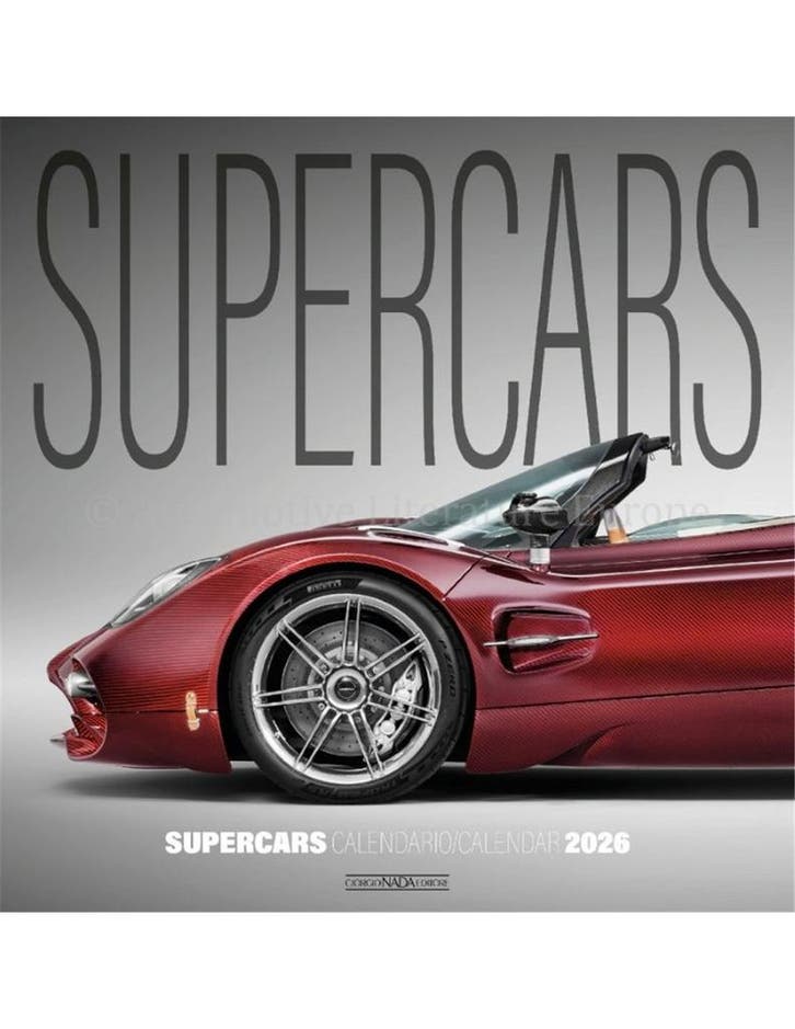 2026 SUPERCARS KALENDER ITALIAANS ENGELS, Boeken, Auto's | Boeken