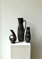 VEB Lausitz Ritzdekor - Piesche & Reif - Vase - Céramique -, Antiquités & Art