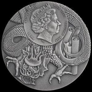 Niue. 5 Dollars 2022 Bao Zheng/Chinese Heroes - 2oz .999